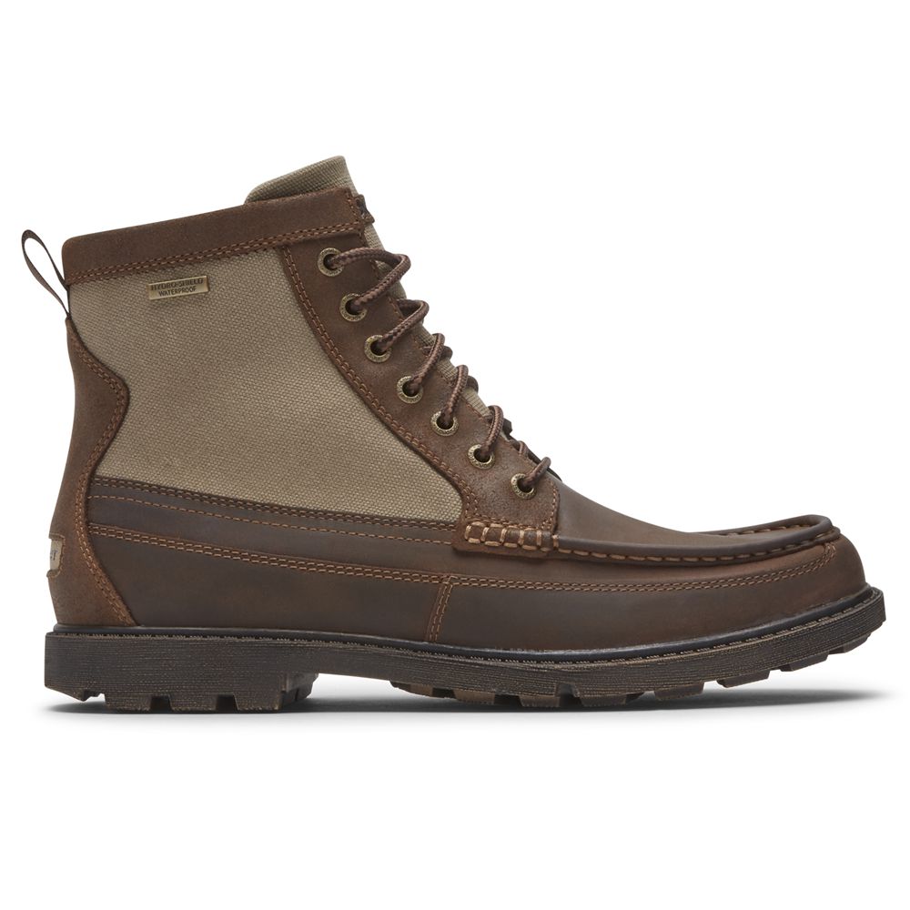 Rockport Storm Surge High Moc Waterproof - Mens Ankle Boots - Chocolate - NZ (FOV-461809)